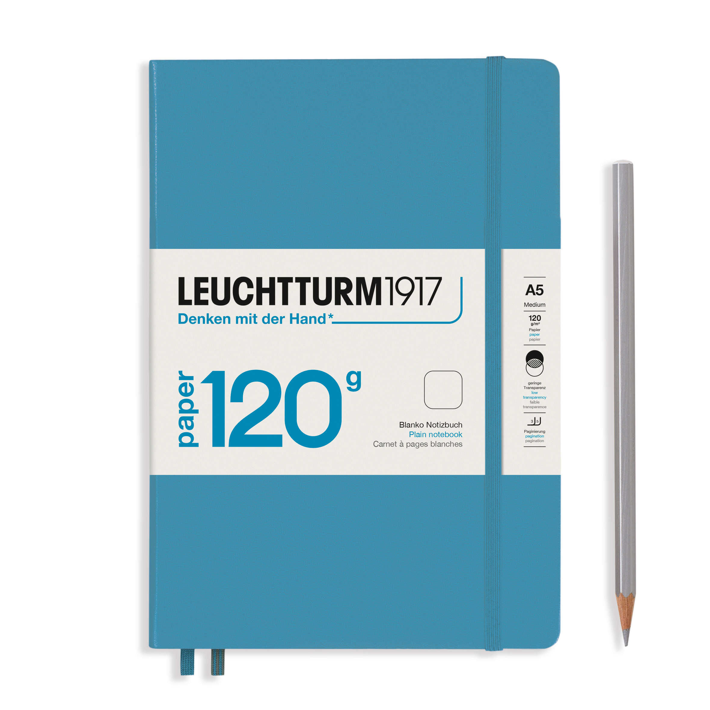 ライトブルーノート Leuchtturm1917 120G Edition Notebook Medium A5 Nordic Blue